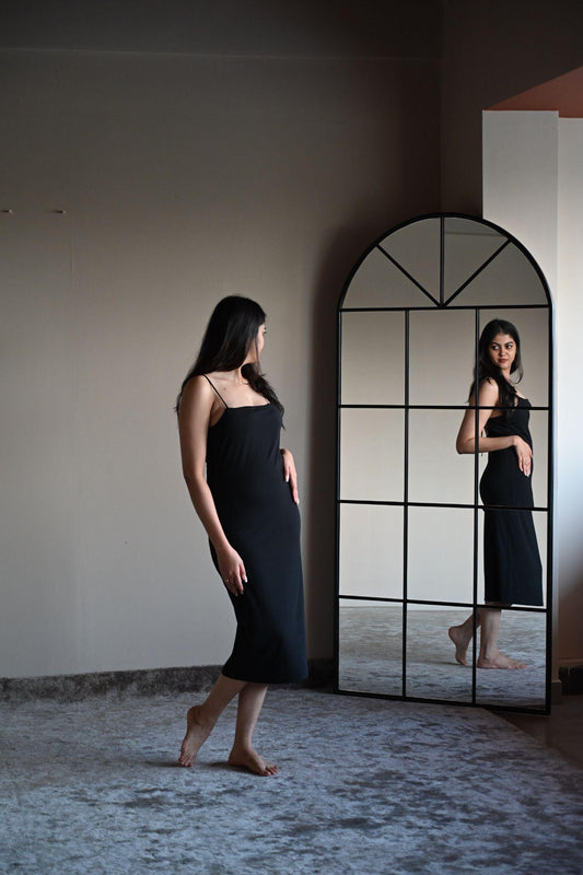 French Mirror with black frame