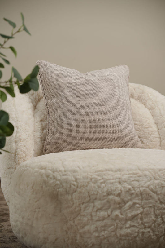 Pixel light grey cushion